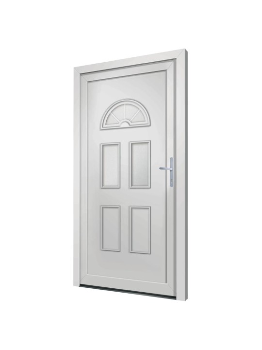 Vchodové dveře bílé 88 x 190 cm pvc