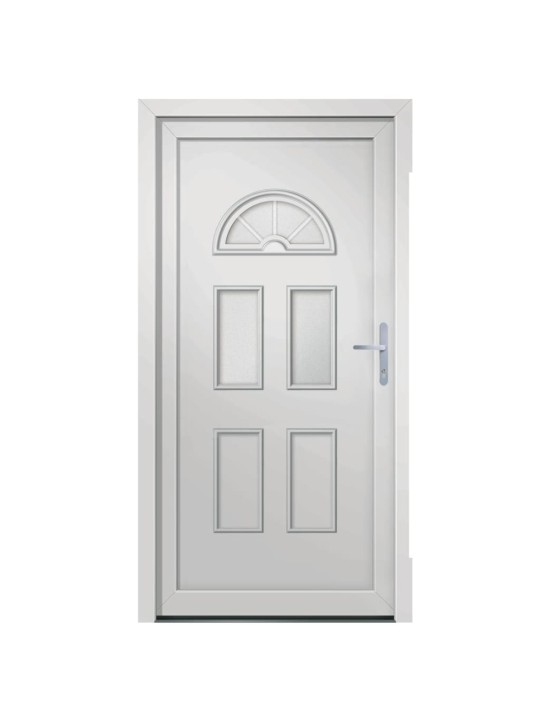 Vchodové dveře bílé 98 x 208 cm pvc