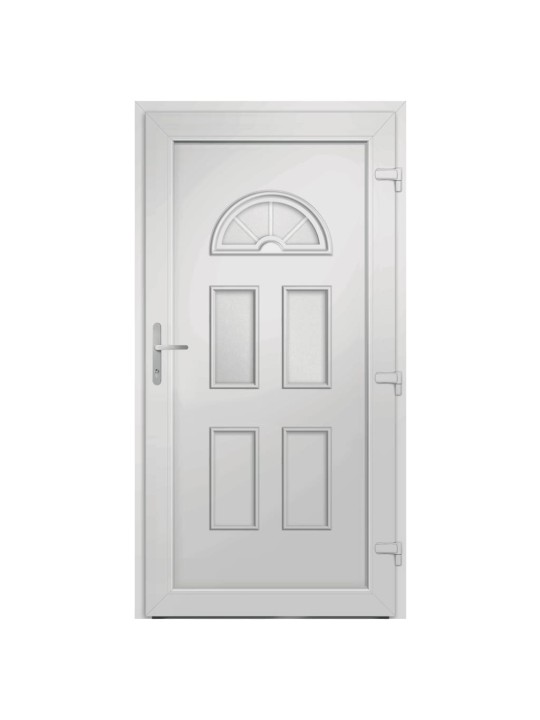 Vchodové dveře bílé 98 x 208 cm pvc