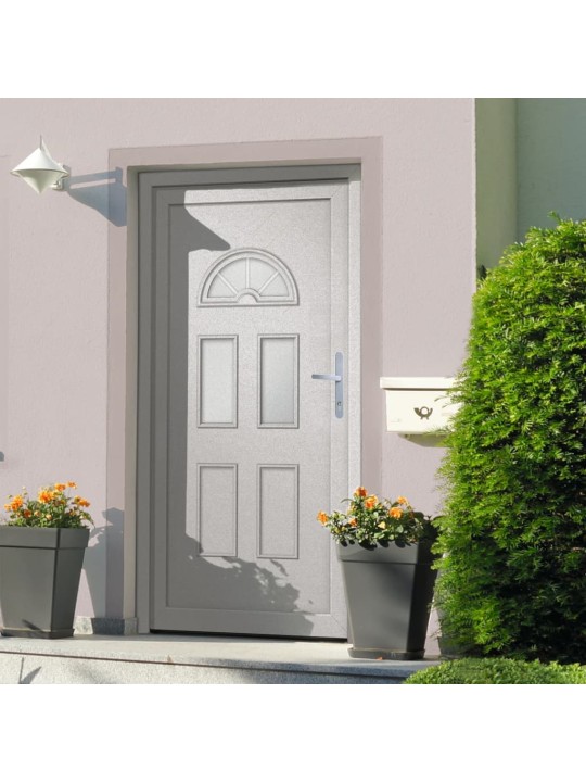 Vchodové dveře bílé 98 x 208 cm pvc