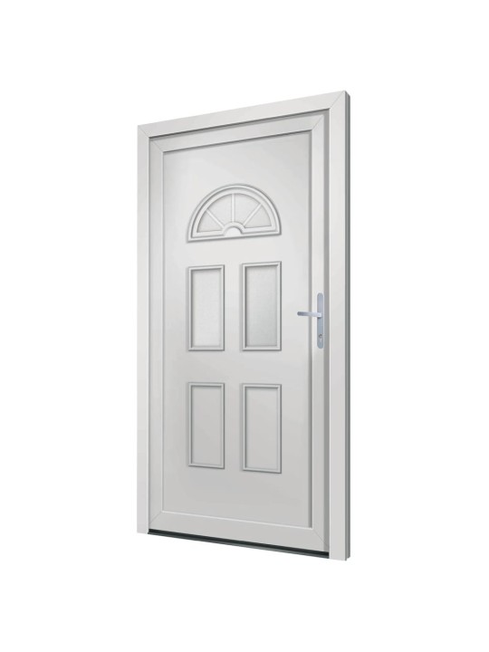 Vchodové dveře bílé 110 x 210 cm pvc