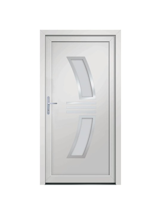 Vchodové dveře bílé 98 x 208 cm pvc