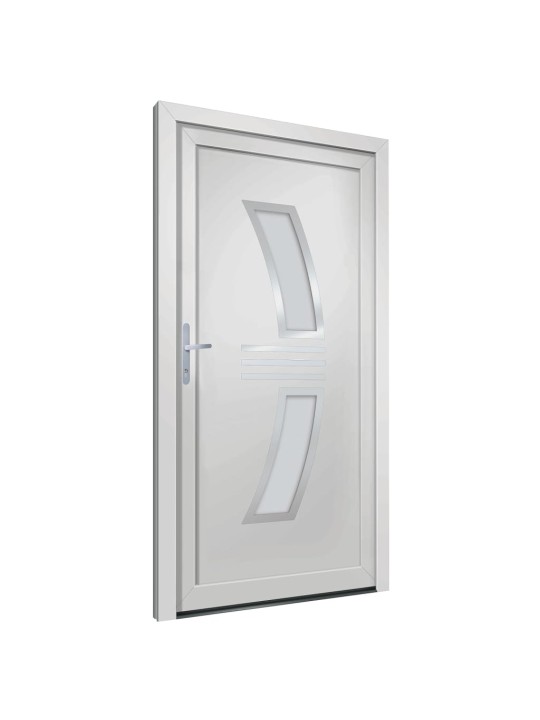 Vchodové dveře bílé 108 x 208 cm pvc