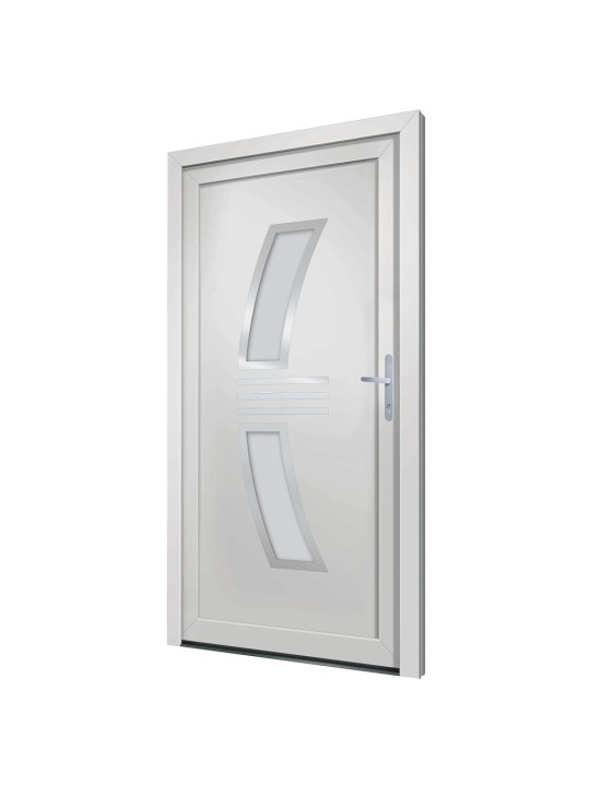 Vchodové dveře bílé 98 x 208 cm pvc