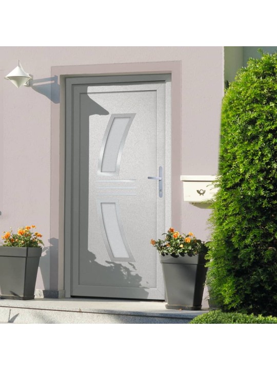 Vchodové dveře bílé 98 x 208 cm pvc