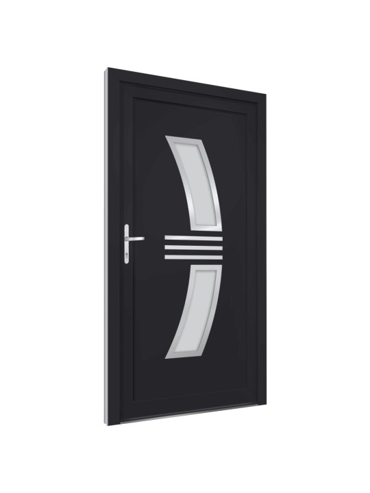 Vchodové dveře antracitové 98 x 208 cm pvc