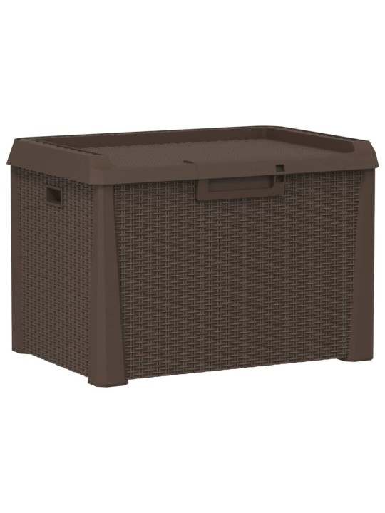 Zahradní úložný box hnědý 125 l PP