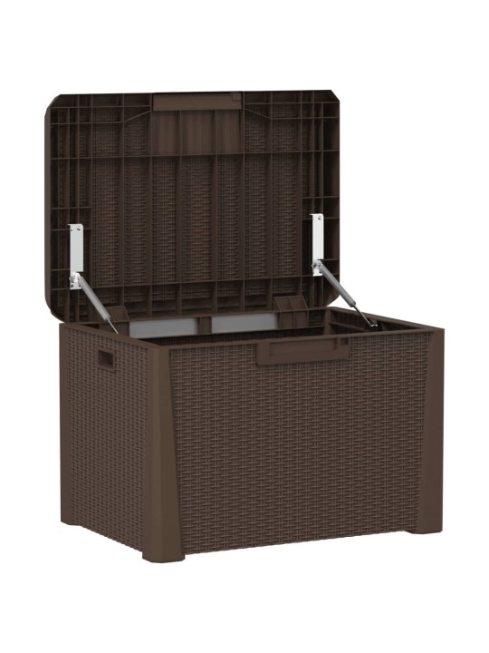 Zahradní úložný box hnědý 125 l PP