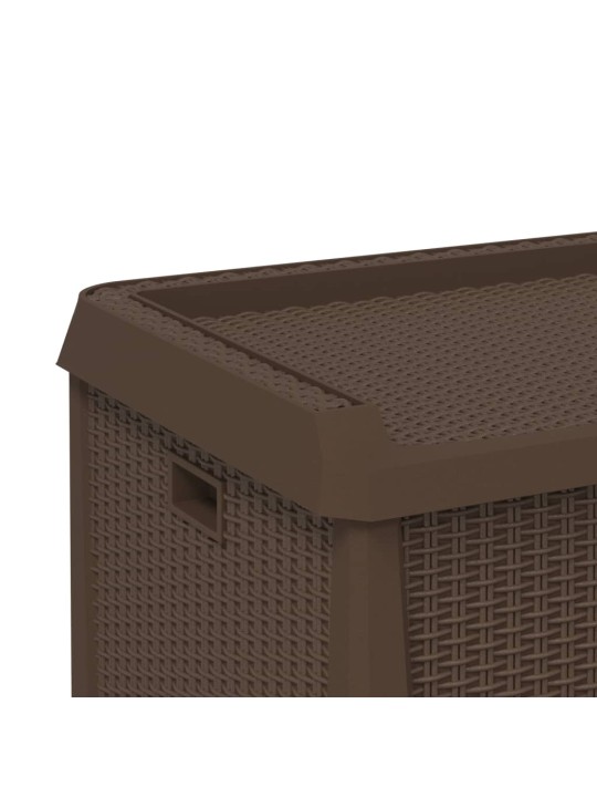 Zahradní úložný box hnědý 125 l PP