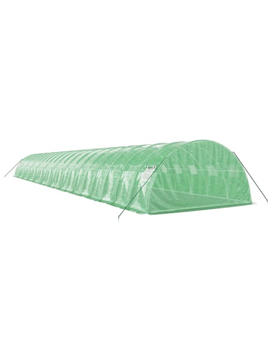 Skleník s ocelovým rámem zelený 88 m² 22 x 4 x 2 m