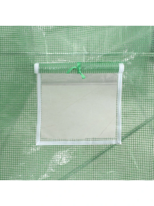 Skleník s ocelovým rámem zelený 88 m² 22 x 4 x 2 m