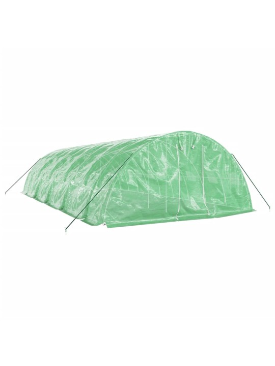 Skleník s ocelovým rámem zelený 50 m² 10 x 5 x 2,3 m