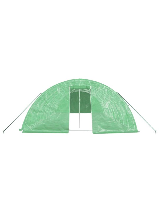 Skleník s ocelovým rámem zelený 50 m² 10 x 5 x 2,3 m