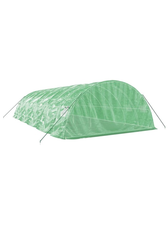 Skleník s ocelovým rámem zelený 50 m² 10 x 5 x 2,3 m