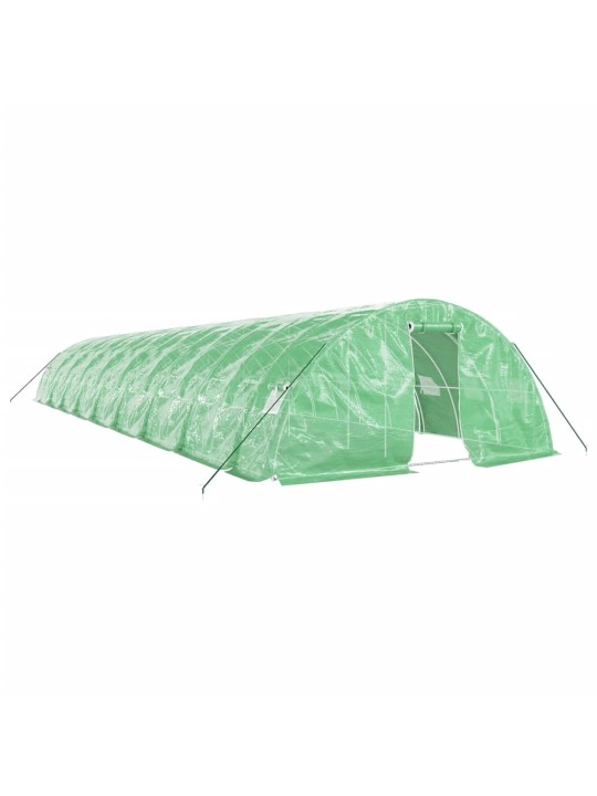 Skleník s ocelovým rámem zelený 90 m² 18 x 5 x 2,3 m