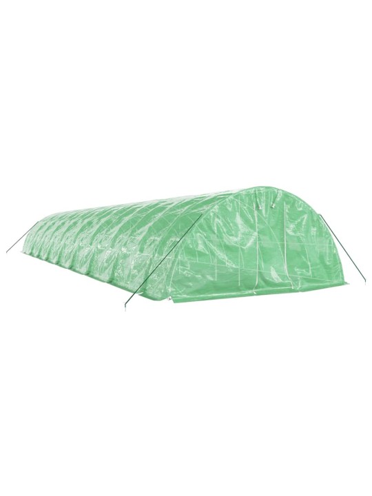 Skleník s ocelovým rámem zelený 90 m² 18 x 5 x 2,3 m