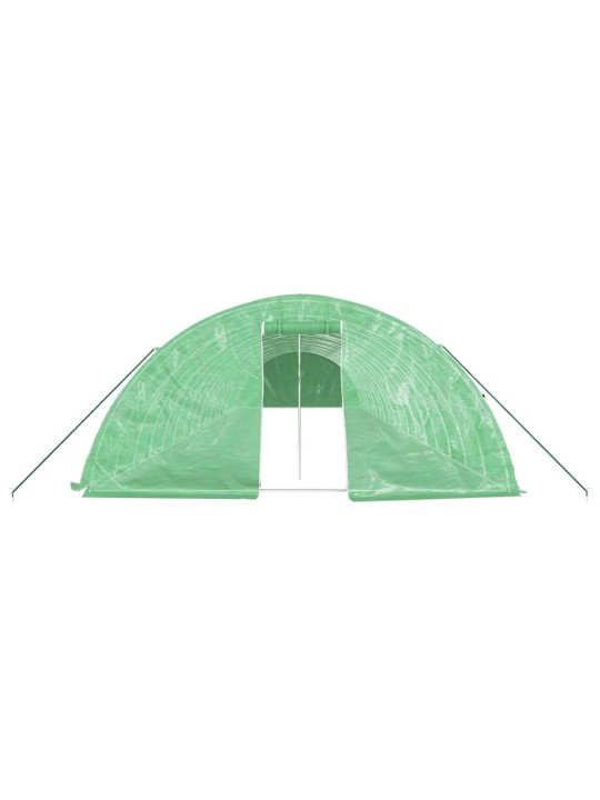 Skleník s ocelovým rámem zelený 90 m² 18 x 5 x 2,3 m