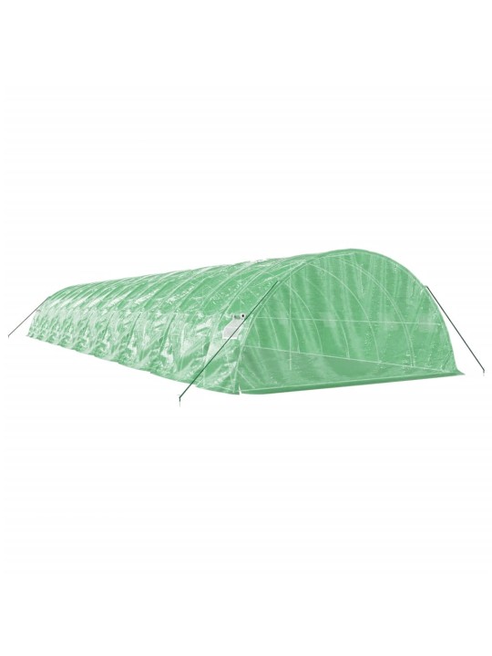 Skleník s ocelovým rámem zelený 90 m² 18 x 5 x 2,3 m