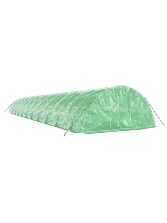 Skleník s ocelovým rámem zelený 110 m² 22 x 5 x 2,3 m