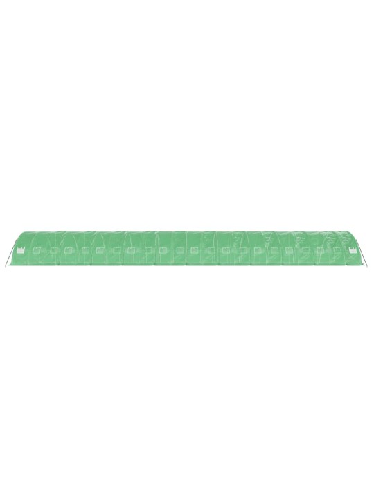 Skleník s ocelovým rámem zelený 110 m² 22 x 5 x 2,3 m