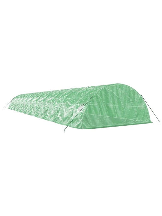 Skleník s ocelovým rámem zelený 110 m² 22 x 5 x 2,3 m