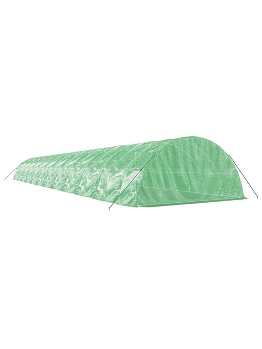 Skleník s ocelovým rámem zelený 120 m² 24 x 5 x 2,3 m