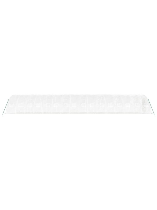 Skleník s ocelovým rámem bílý 80 m² 16 x 5 x 2,3 m
