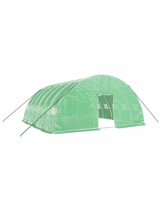 Skleník s ocelovým rámem zelený 36 m² 6 x 6 x 2,85 m