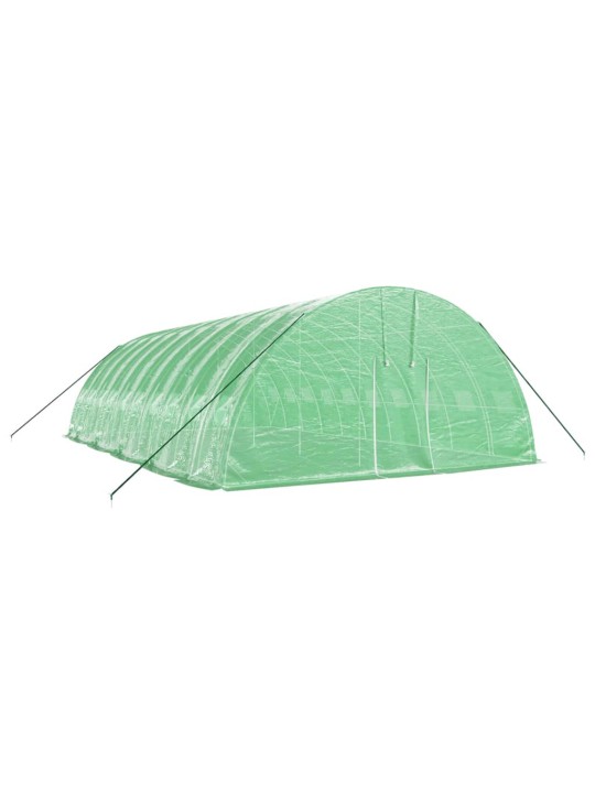 Skleník s ocelovým rámem zelený 60 m² 10 x 6 x 2,85 m