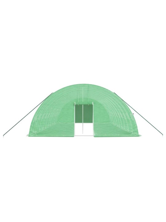 Skleník s ocelovým rámem zelený 60 m² 10 x 6 x 2,85 m