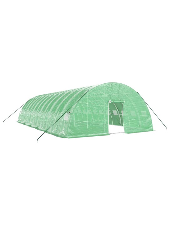 Skleník s ocelovým rámem zelený 72 m² 12 x 6 x 2,85 m