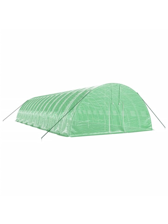 Skleník s ocelovým rámem zelený 84 m² 14 x 6 x 2,85 m