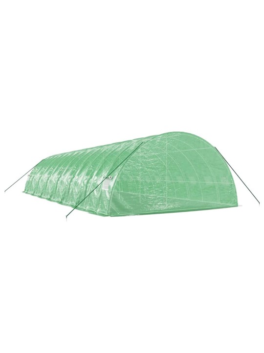 Skleník s ocelovým rámem zelený 84 m² 14 x 6 x 2,85 m