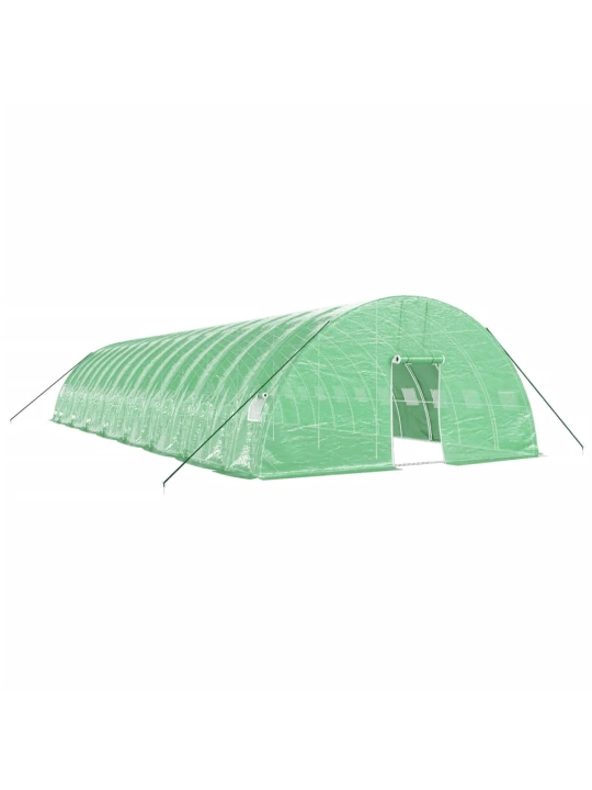 Skleník s ocelovým rámem zelený 96 m² 16 x 6 x 2,85 m