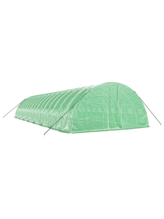 Skleník s ocelovým rámem zelený 96 m² 16 x 6 x 2,85 m