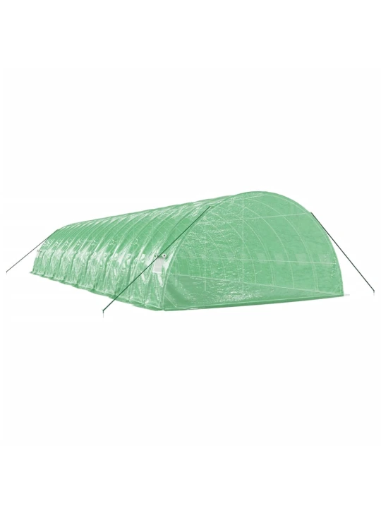 Skleník s ocelovým rámem zelený 96 m² 16 x 6 x 2,85 m