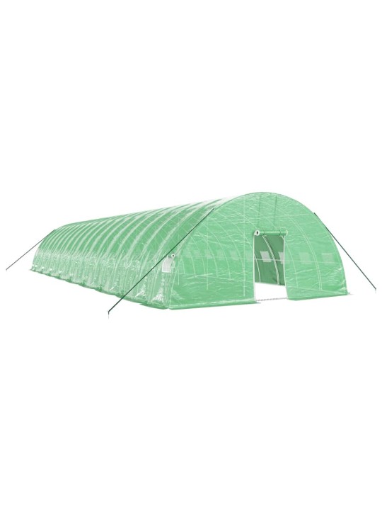 Skleník s ocelovým rámem zelený 108 m² 18 x 6 x 2,85 m