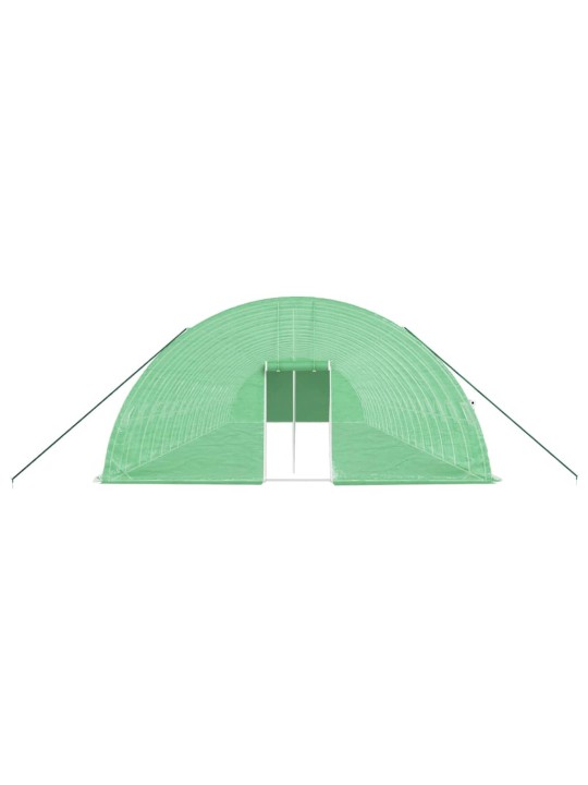 Skleník s ocelovým rámem zelený 108 m² 18 x 6 x 2,85 m