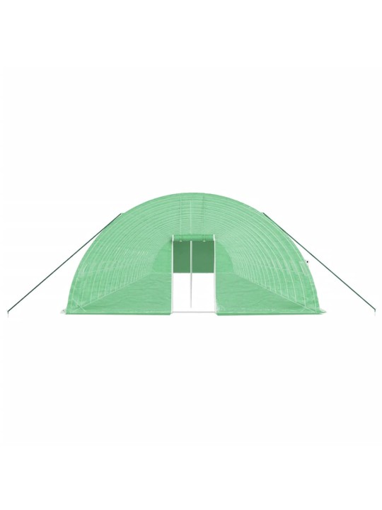 Skleník s ocelovým rámem zelený 120 m² 20 x 6 x 2,85 m