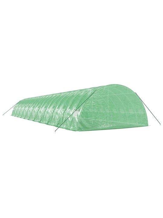 Skleník s ocelovým rámem zelený 132 m² 22 x 6 x 2,85 m