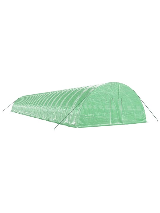 Skleník s ocelovým rámem zelený 144 m² 24 x 6 x 2,85 m