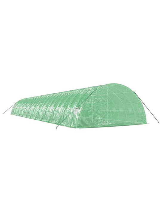 Skleník s ocelovým rámem zelený 144 m² 24 x 6 x 2,85 m
