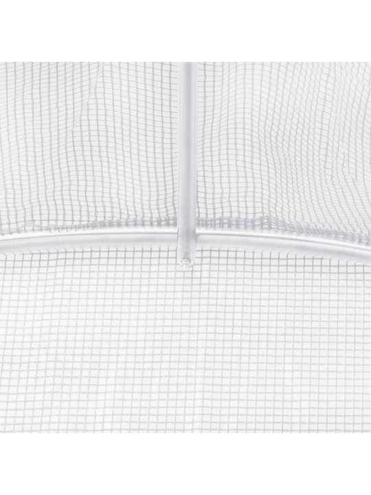 Skleník s ocelovým rámem bílý 60 m² 10 x 6 x 2,85 m