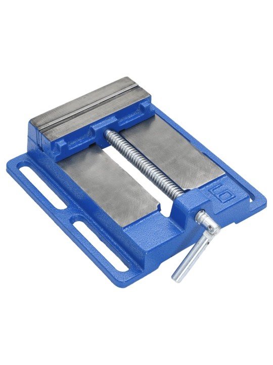 Svěrák pod sloupovou vrtačku modrý 150 mm litina