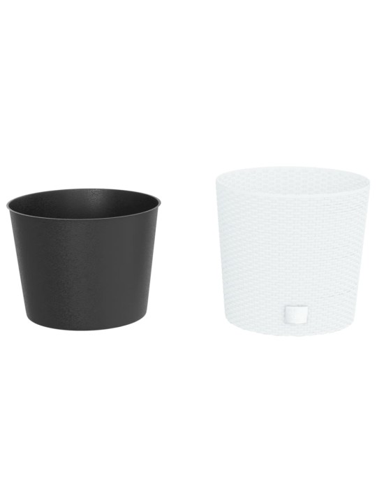 Truhlík s odnímatelnou vložkou bílý 15 / 15,3 l PP ratan