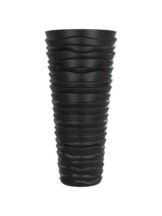 Truhlík s odnímatelnou vložkou antracit 18 / 45 l pp rýhovaný