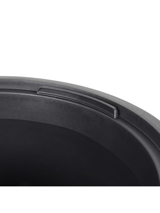 Truhlík s odnímatelnou vložkou antracit 18 / 45 l pp rýhovaný