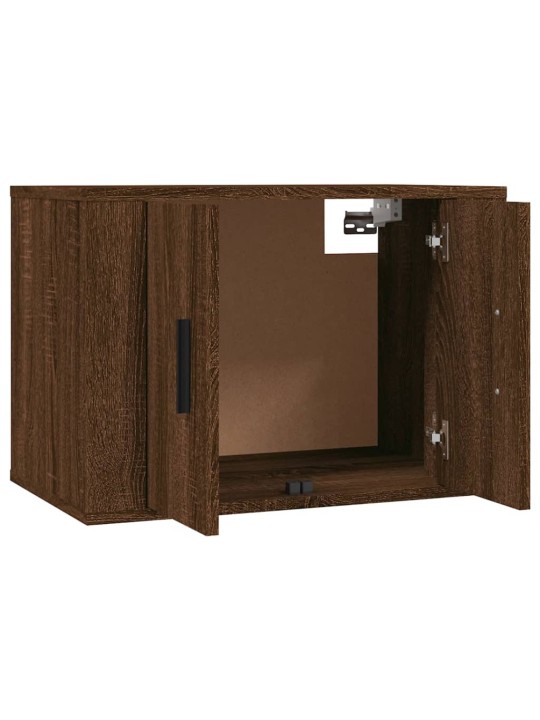 Nástěnné TV skříňky 2 ks hnědý dub 57 x 34,5 x 40 cm