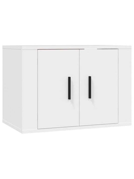 Nástěnné TV skříňky 3 ks bílé 57 x 34,5 x 40 cm