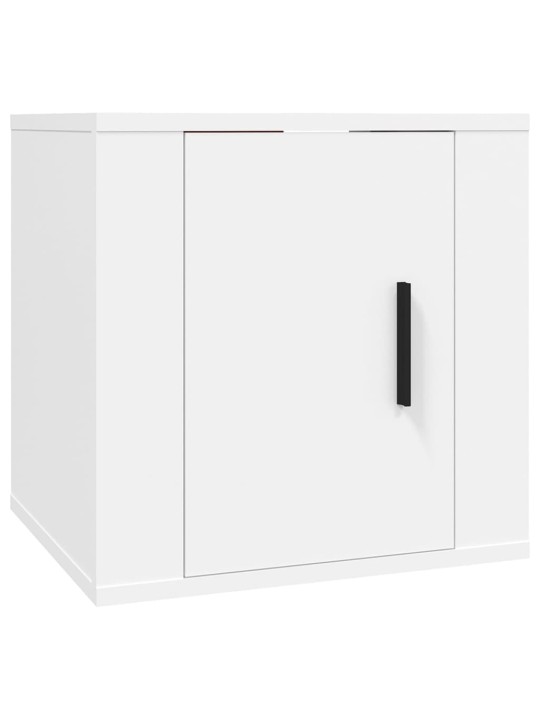 4dílný set TV skříněk bílý kompozitní dřevo